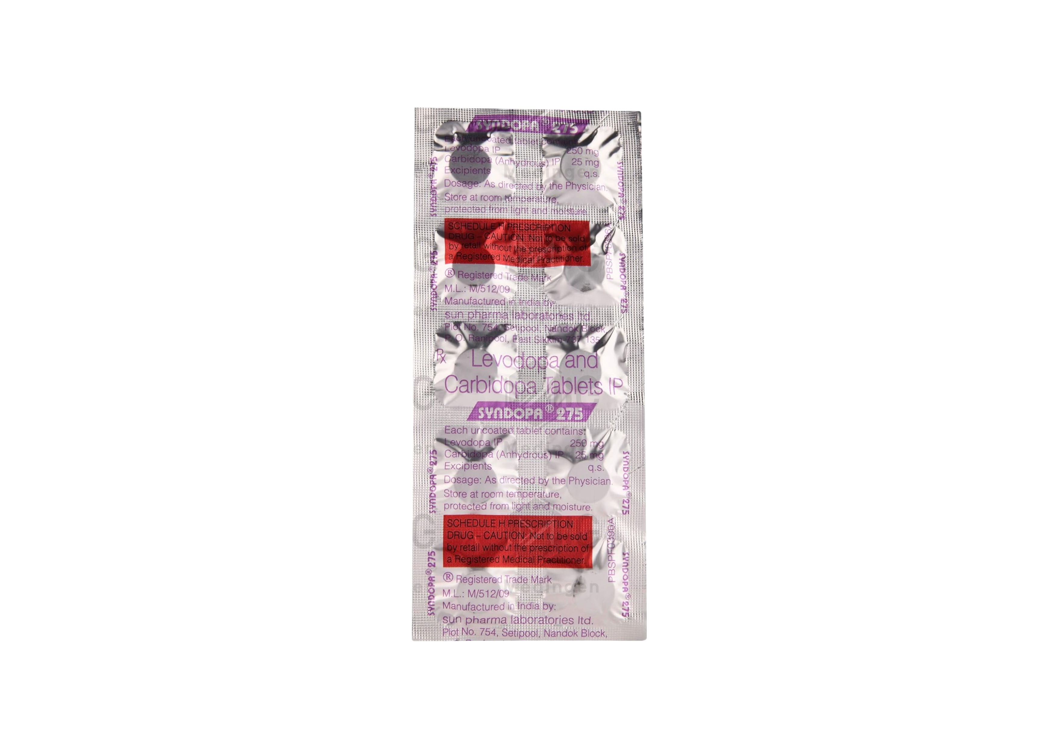 SYNDOPA 275MG